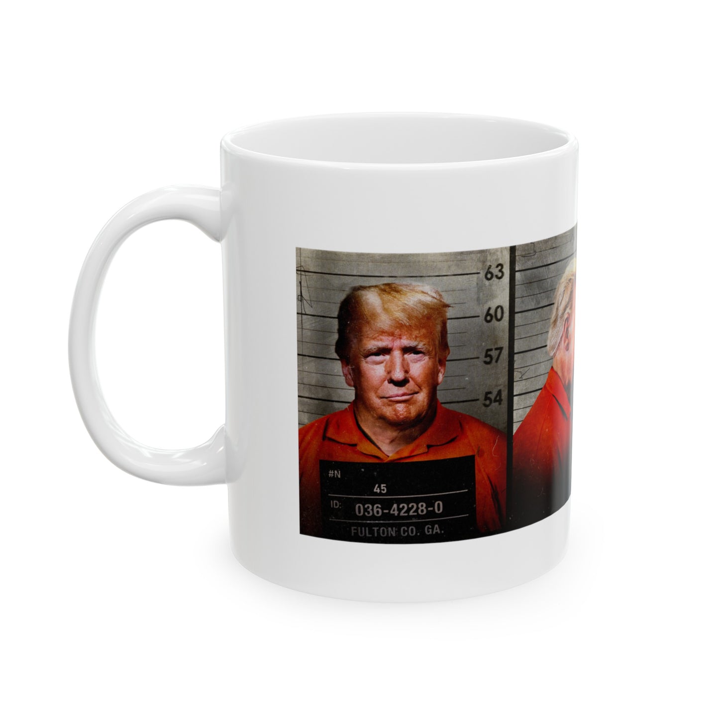 Trump Mugshot, Ceramic Mug