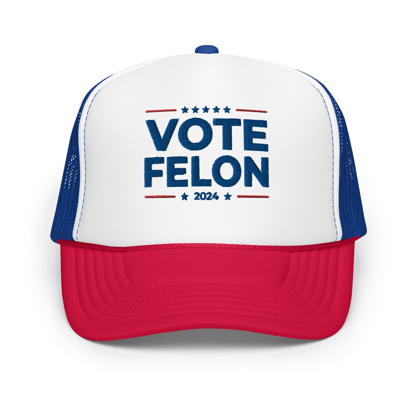 Vote Felon, Embroidered Trucker Hat