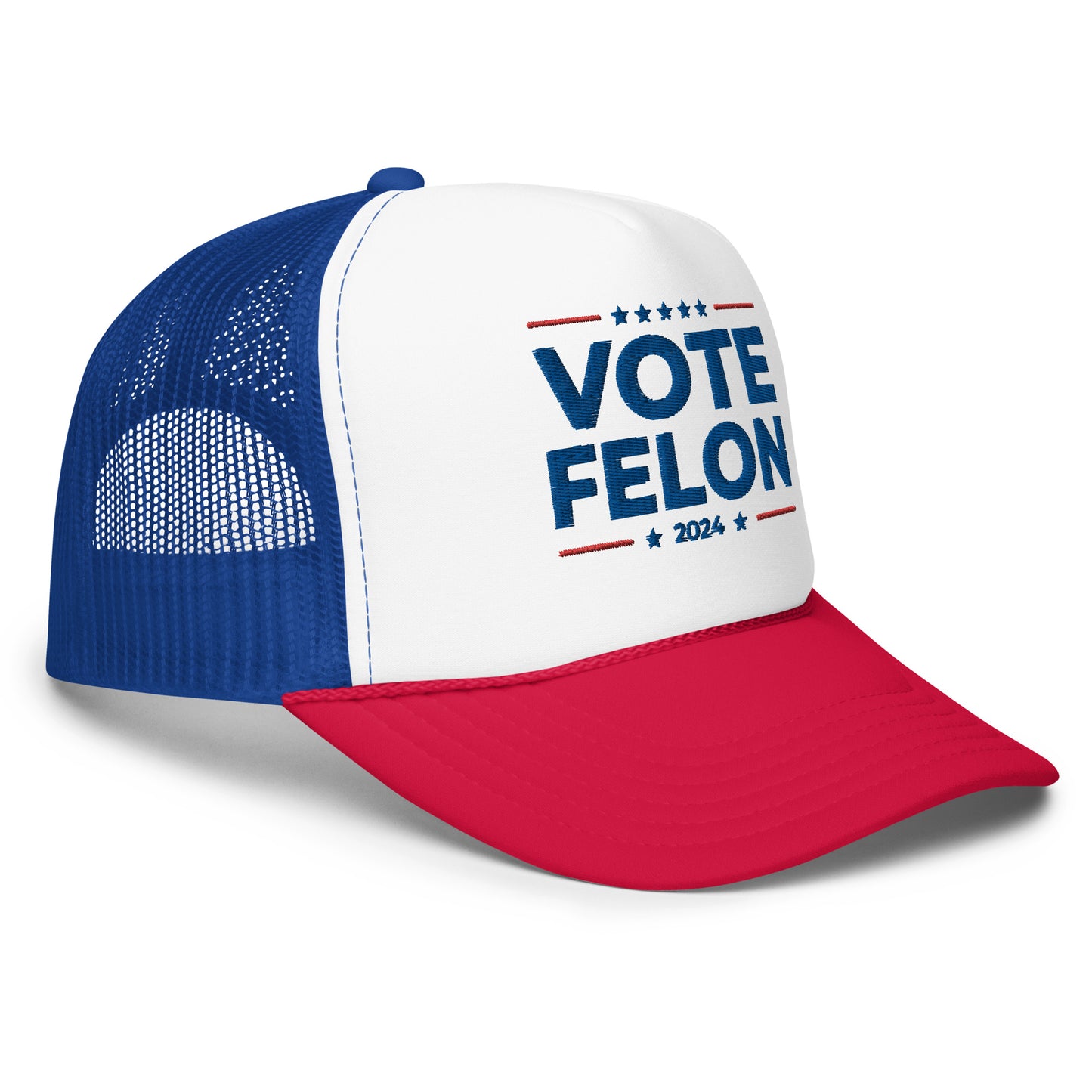 Vote Felon, Embroidered Trucker Hat